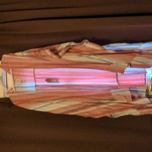 Colorful striped kimono